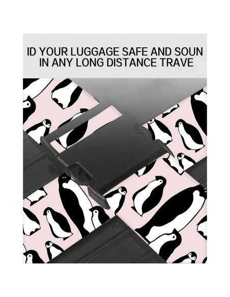 Correas de Equipaje Ajustables ASJHFDIR Lindos Pingüinos