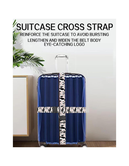 Correas de Equipaje Ajustables ASJHFDIR Lindos Pingüinos