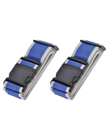 Correas de Equipaje uxcell 2Pcs 200cm x 5cm Azul