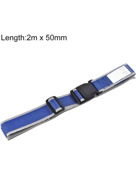Correas de Equipaje uxcell 2Pcs 200cm x 5cm Azul