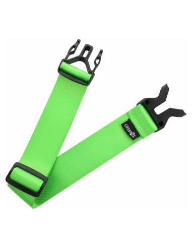 Correa de Equipaje Cosmos Nylon Ajustable Verde Fluorescente
