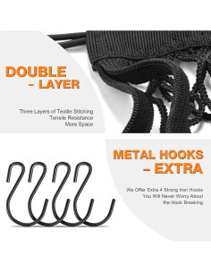 Red de Carga SARDVISA Doble Capa 27.94x25.4 cm Negra 2