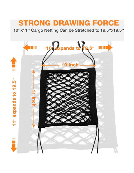Red de Carga SARDVISA Doble Capa 27.94x25.4 cm Negra