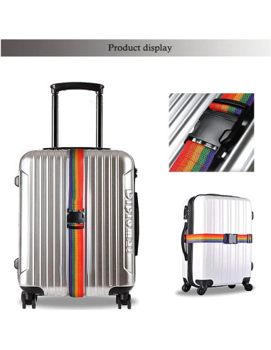 Paquete de 4 correas de equipaje Sowist ajustables 200x5cm