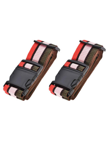 Correas de Equipaje uxcell 2Pcs 200cm Ajustables PP Multicolor
