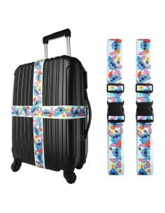 Correa de Equipaje Disney Stitch 2 Piezas Ajustable 76 a 183 cm