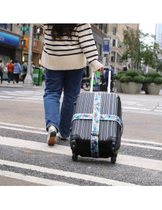 Correa de Equipaje Disney Stitch 2 Piezas Ajustable 76 a 183 cm 2