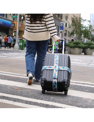 Correa de Equipaje Disney Stitch 2 Piezas Ajustable 76 a 183 cm