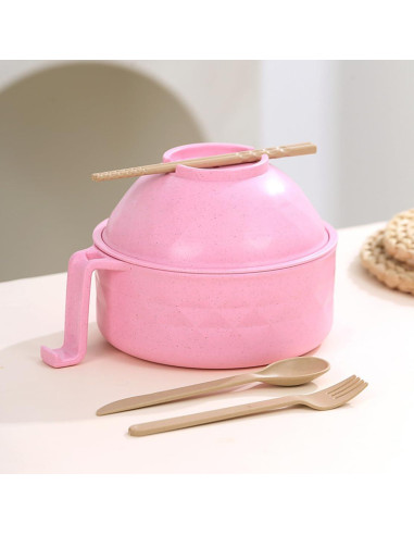 Juego de Tazones de Ramen MIUVA 820ml 2 Piezas Púrpura-Rosa