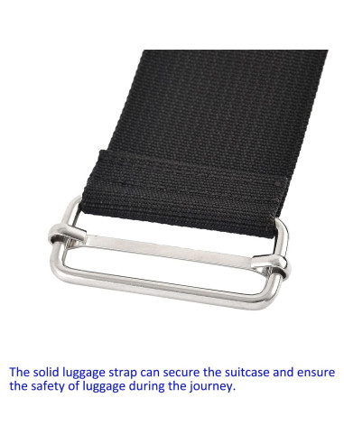 Correa de Equipaje Nylon M METERXITY 250 cm Negro