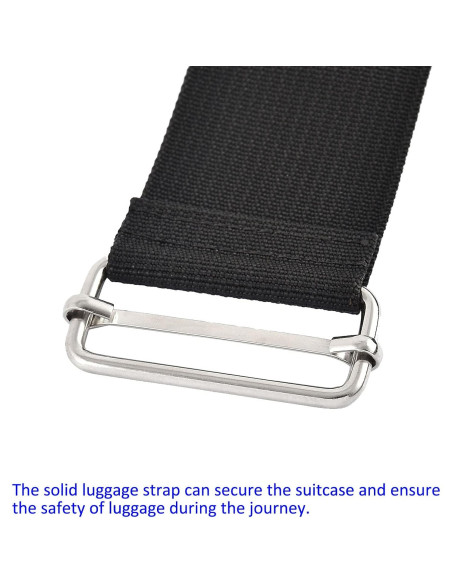 Correa de Equipaje Nylon M METERXITY 250 cm Negro