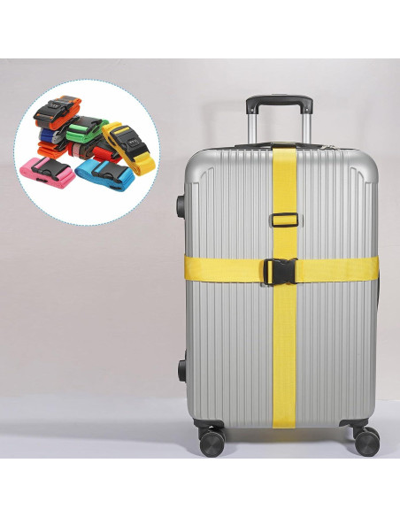 Correas de Equipaje PATIKIL Ajustables con Candado 100-200cm