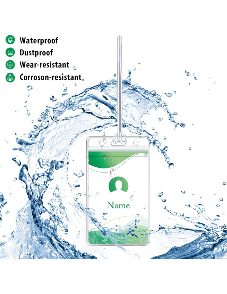 200 Etiquetas de Equipaje Transparentes Zonon ID a Prueba de Agua