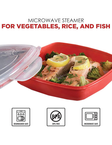 Vaporera de Microondas EXULTIMATE para Verduras y Arroz 414g