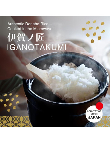 Olla de Arroz Instantánea Iga No Takumi 1.13 kg para Microondas