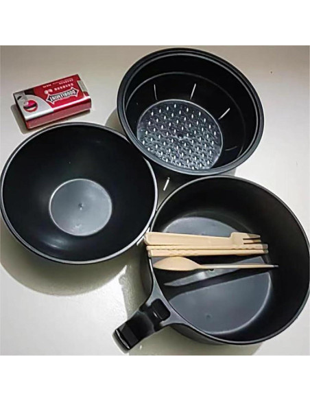 Juego de Tazones de Ramen Bgieaug para Microondas 1000ml