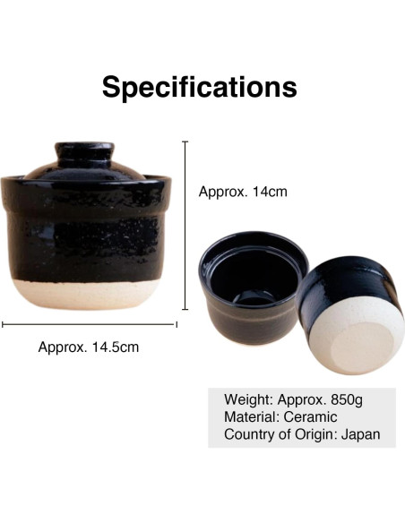 Olla de Arroz Instantánea Iga No Takumi 1.13 kg para Microondas