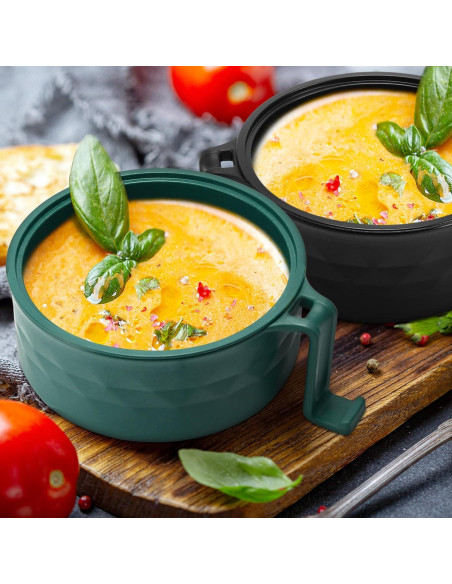 Juego de 2 Tazones de Ramen Romooa 33 oz Microondas