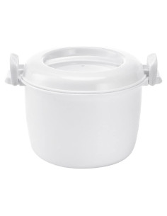 Olla de Arroz para Microondas DOITOOL 18x18x15cm Plástico Blanco