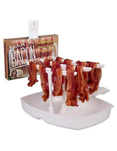 Plato para Cocinar Tocino en Microondas Makin Bacon 23x22 cm