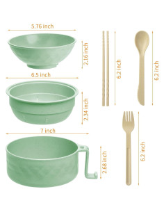 Juego de Tazones para Ramen MUUBOOX 33 oz Libre BPA 2