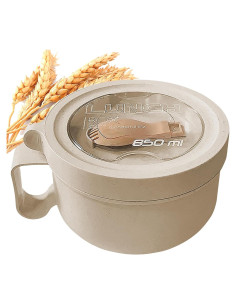 Tazón de sopa MUUBOOX 0.82 kg con tapa para microondas