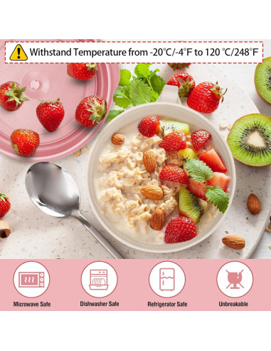 Juego de Tazones para Ramen Shopwithgreen 1.42L Rosa