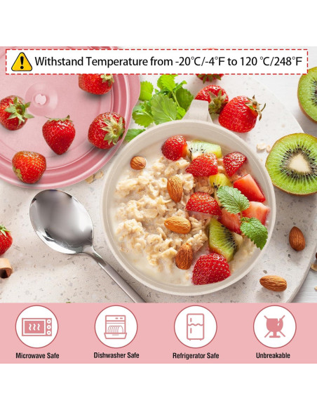 Juego de Tazones para Ramen Shopwithgreen 1.42L Rosa