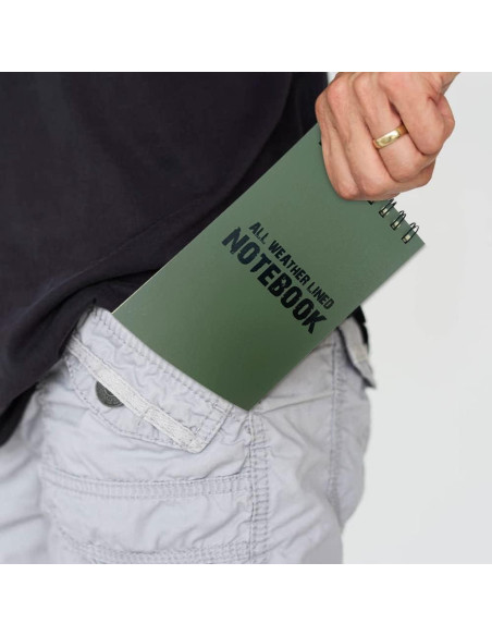 Paquete de 10 Cuadernos Impermeables HMIEPRS 8.1x14 cm