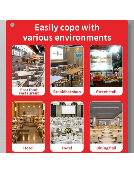 Cocedor de Pasta Koalalko 3 Tanques 6 Coladores 1700W 110V