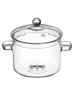 Olla de Vidrio Vaguelly 1900ml con Tapa para Cocina