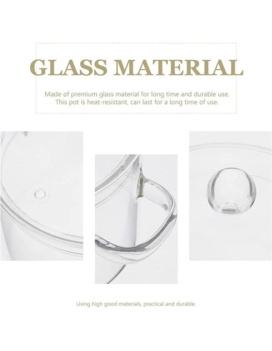 Cacerola de vidrio Thsinde 2300ml apta para microondas