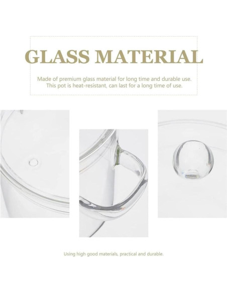 Cacerola de vidrio Thsinde 2300ml apta para microondas