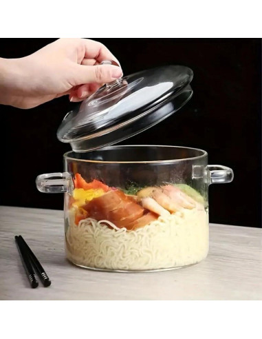 Cacerola de vidrio Thsinde 2300ml apta para microondas