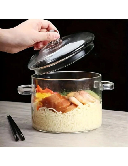 Cacerola de vidrio Thsinde 2300ml apta para microondas