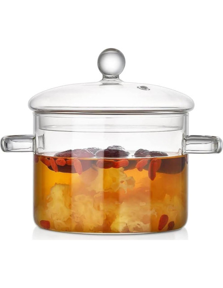 Cacerola de vidrio Thsinde 2300ml apta para microondas