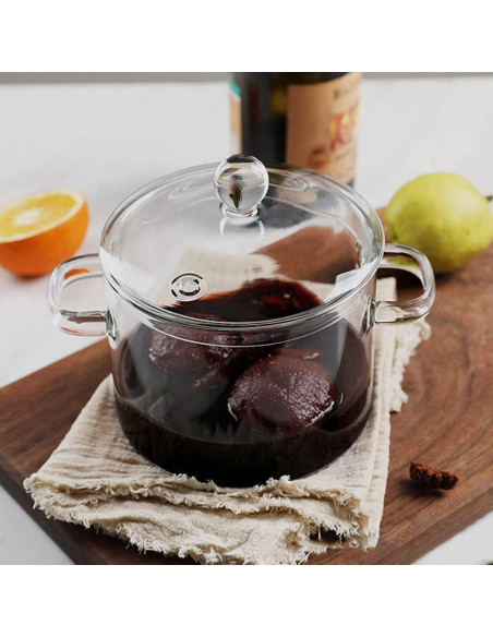 Cacerola de vidrio Thsinde 2300ml apta para microondas