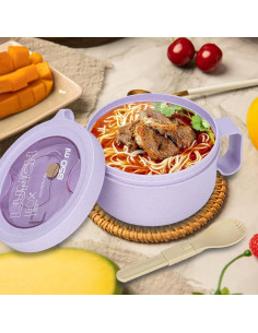 Tazón de Ramen Ronanemon 850 ML con Tapa y Asa Verde 2