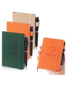 3 Cuadernos A6 Impermeables Resholder para Aire Libre