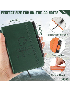 3 Cuadernos A6 Impermeables Resholder para Aire Libre 2