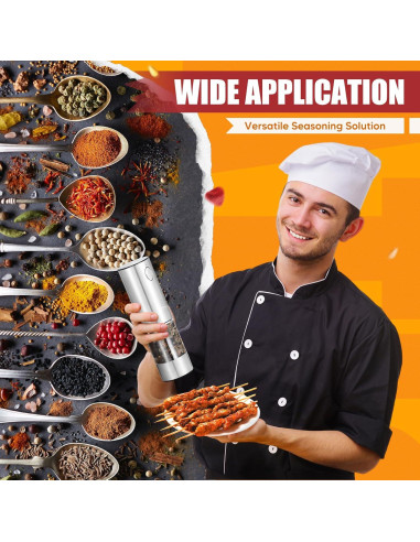 Juego de Molinillos Eléctricos HZTzone Acero Inoxidable 95ml