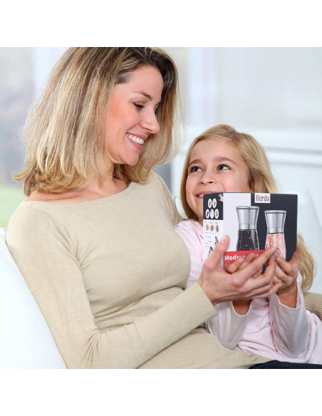 Molino de Sal y Pimienta Herda Acero Inoxidable 2 Piezas