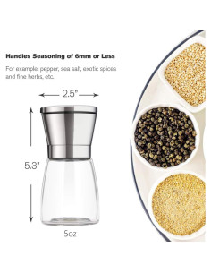 Molino de Sal y Pimienta Bonris Acero Inoxidable 5 Niveles 2