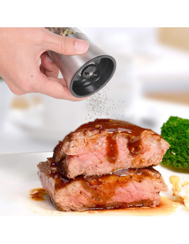 Molino de Sal y Pimienta Bonris Acero Inoxidable 5 Niveles