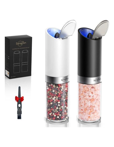Molinillos Eléctricos de Sal y Pimienta Sangcon XL Automáticos