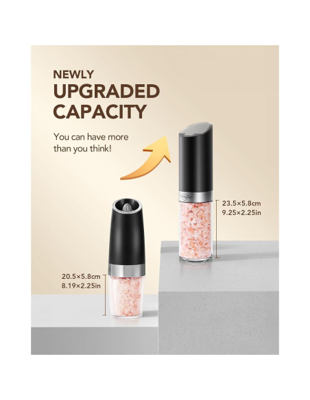 Molinillos Eléctricos de Sal y Pimienta Sangcon XL Automáticos