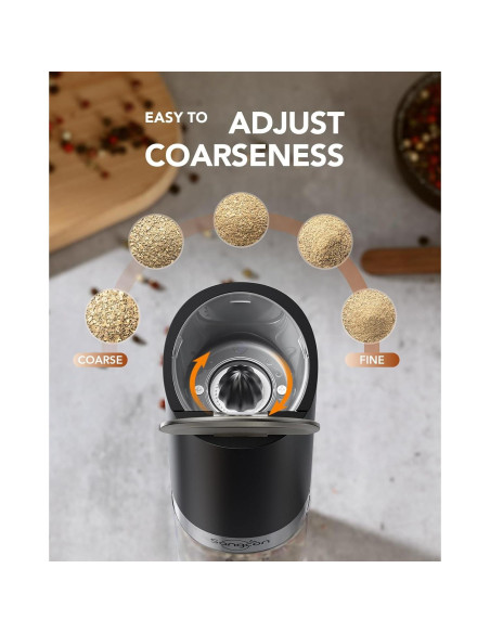 Molinillos Eléctricos de Sal y Pimienta Sangcon XL Automáticos