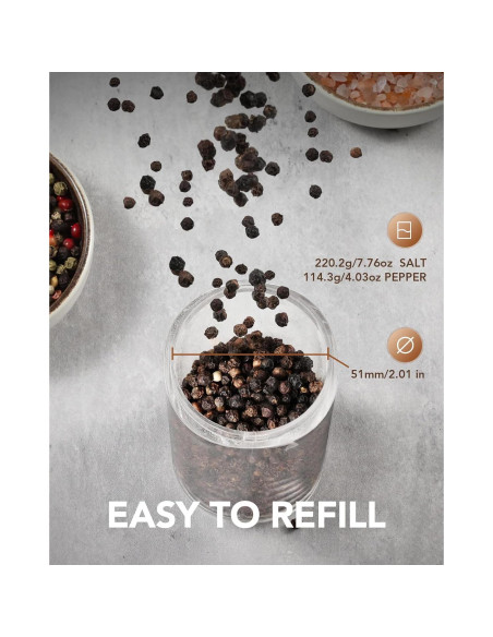 Molinillos Eléctricos de Sal y Pimienta Sangcon XL Automáticos