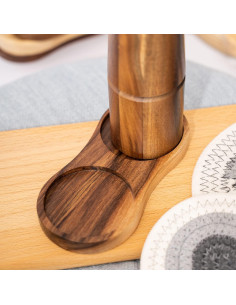 Bandeja para Molinillos de Sal y Pimienta DeroTeno 16.2x7.6cm 2