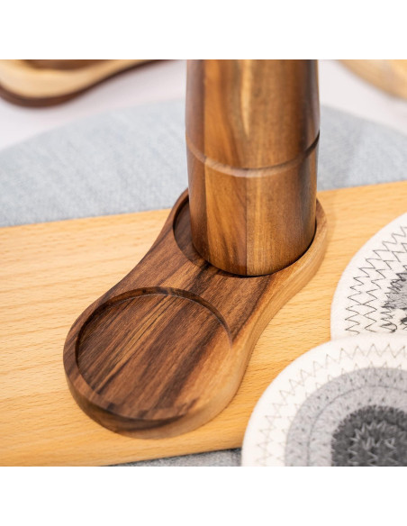 Bandeja para Molinillos de Sal y Pimienta DeroTeno 16.2x7.6cm